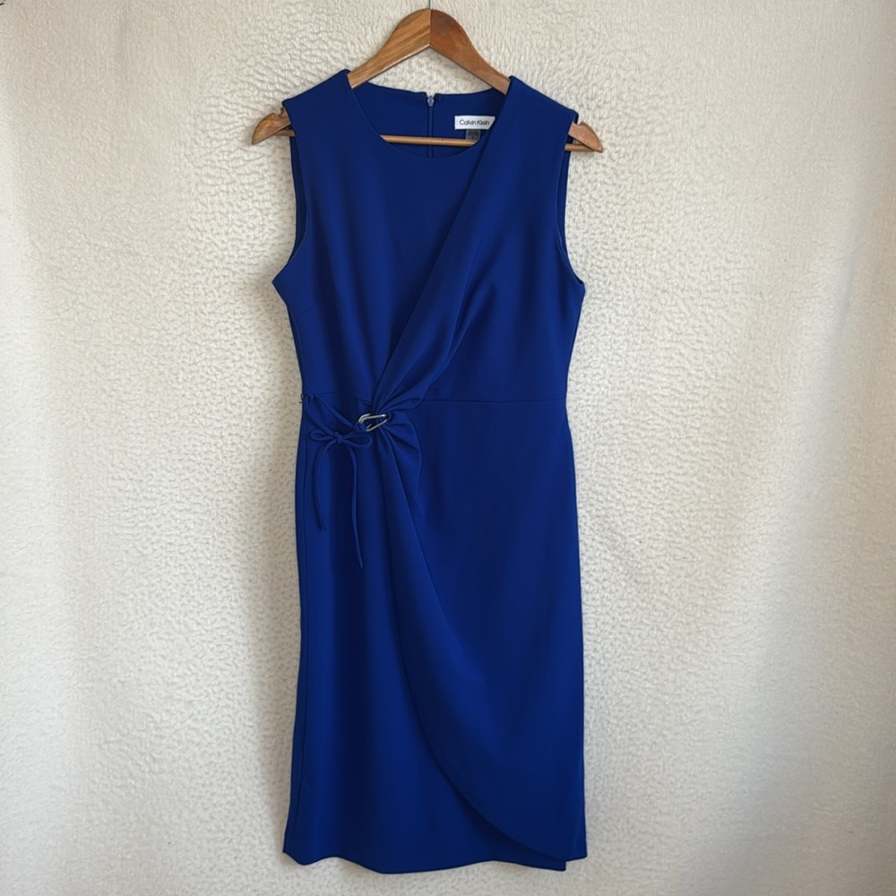 Calvin Klein Blue Sleeveless Dress